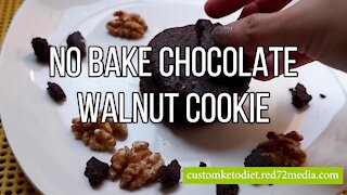 Easy keto diet recipe: No bake chocolate walnut cookies