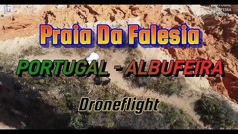 Praia Da Falesia Albufeira Portugal - Dronefly on beach [1080/60]