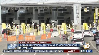 Border agents request ability to work from home