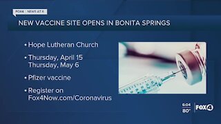 New vaccine site opens in Bonita Springs