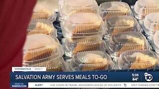 Salvation Army serves meals to-go