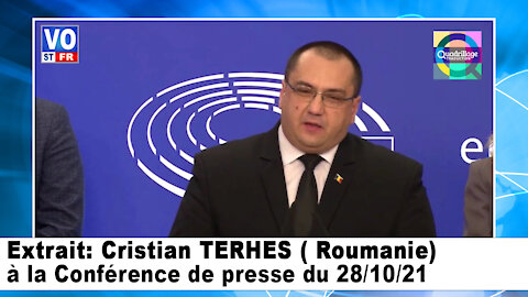 Extrait: Cristian TERHES ( Roumanie) à la Conférence de presse du 28/10/21 (VOSTFR)