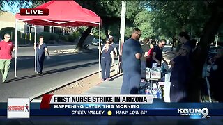 Tucson nurses hold strike