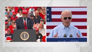 Trump and Biden hold dueling rallies in Tampa