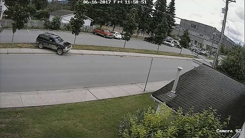Year's worth of crazy driving caught on CCTV in BC town