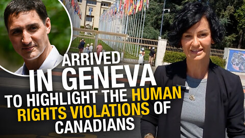 We're in Switzerland to file our official complaint against Trudeau at the UN!