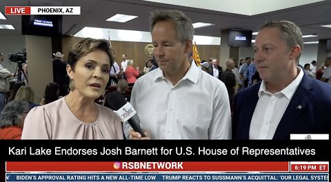 Kari Lake Endorses Josh Barnett for U.S. Congress replacing Schweikert