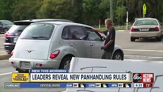 Leaders reveal new panhandling rules