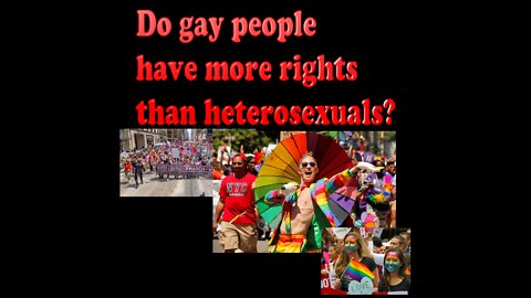 Do gays have more rights than straight people?