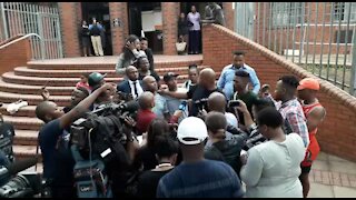 SOUTH AFRICA - Durban - Mampintsha outside Pinetown magistrates Court (Videos) (4VP)