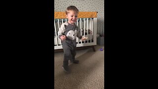 Watch this toddler dance his heart out to 'Lowrider'