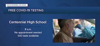 Free COVID-19 testing at Centennial High School