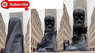 New 25 foot-tall statue unveiled in NYC, Rockefeller Center to honor "African culture"