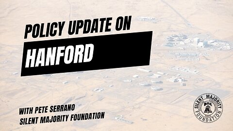 Hanford Policy Monday Update 9/26