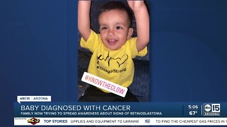 Baby diagnosed with cancer, family spreads message