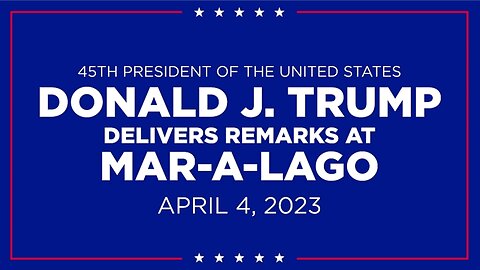 45th President of the United States Donald J. Trump Delivers Remarks at Mar-a-Lago