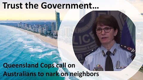 Queensland cops seek Australians' help narking on "conspiracy theories"