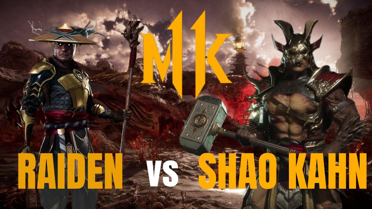 Raiden vs Shao Kahn - MK11 Battle of Thunder God and Emperor!