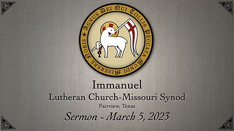 Sermon - March 5, 2023