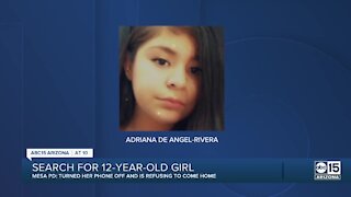Mesa police searching for missing 12-year-old girl