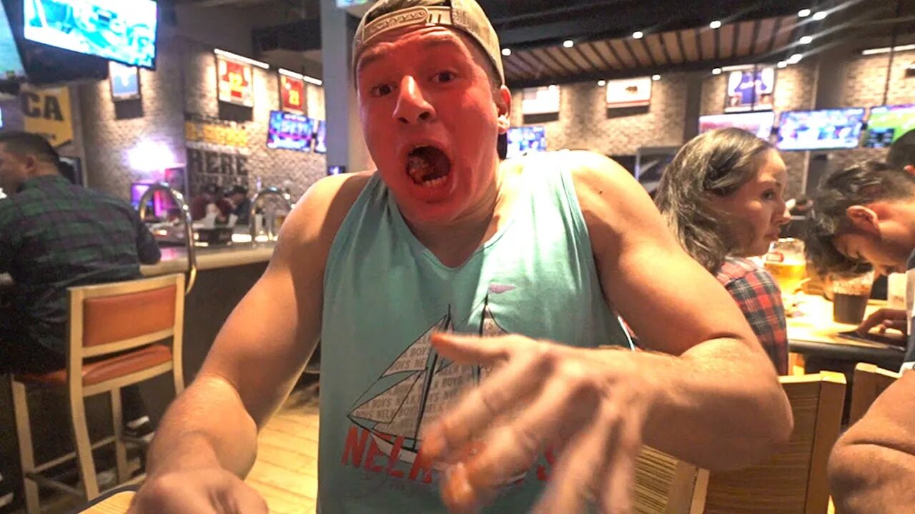 Eating The Hottest Wings Challenge Deleted Stevewilldoit Video 1204