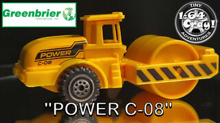 "POWER C-08" Asphalt Roller in Yellow- Model by Greenbrier Int. Inc.