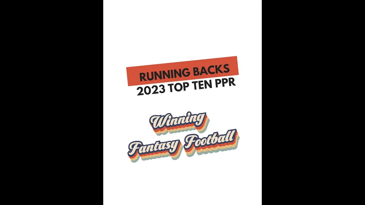 2023 Running Backs Top Ten Rank Ekeler Robinson McCaffrey Henry 