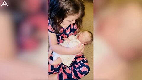 Adorable Toddler Helps Mum With Reborn Doll’s Bed Time In Heartwarming Video