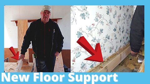Floor Support Trick - Mobile Home Water Damage Repair