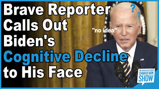 Brave Reporter Calls Out Biden's Cognitive Decline to His Face
