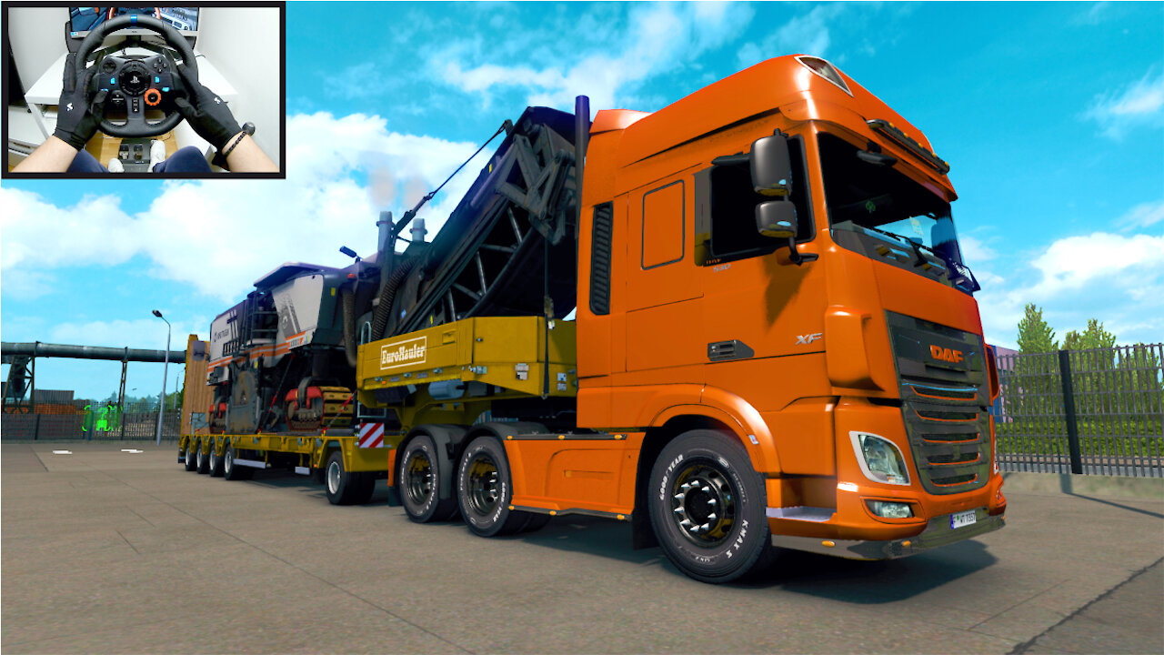 Euro Truck Simulator Asphalt Machine Delivery Daf Xf Logitech G Steering Wheel Gameplay Hd