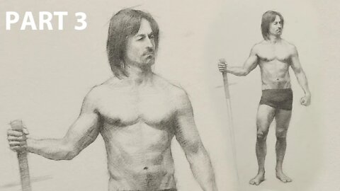 How to Refine a Figure Drawing in Pencil I'm a Genius -- Part 3