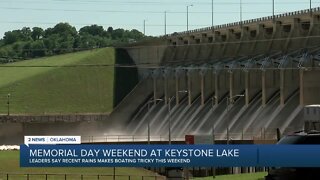 Keystone Lake levels higher than usual ahead of a busy Memorial weekend