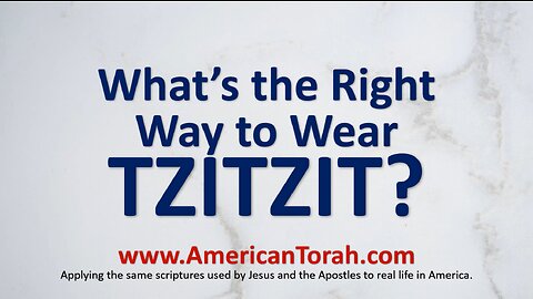 What's the Right Way to Wear Tzitziyot?