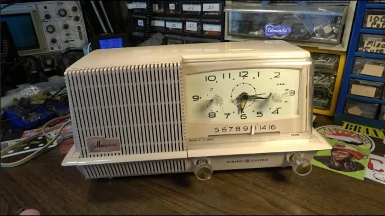 1960 RETRO PINK General Electric GE Musaphonic Clock Radio REPAIR