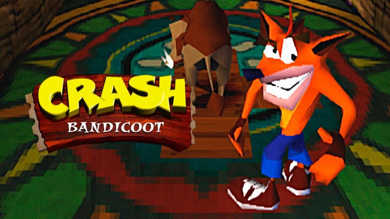 CRASH BANDICOOT 1 (PS1) #2 - Boulders, Upstream, Papu Papu, Rolling ...