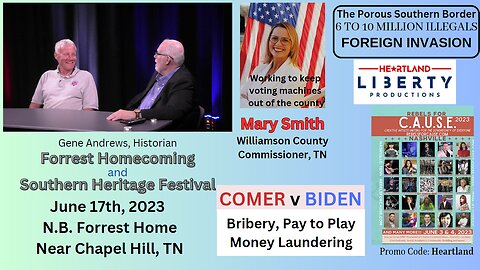 5-10-23 Heartland Liberty Live | Election Integrity - Southern Heritage- Biden Corruption - Southern Border Collapse