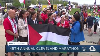 More than a hundred Palestinians ran in Cleveland Marathon to raise money, awareness for Palestine