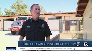 Santa Ana winds in San Diego County