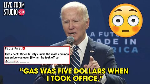 Joe Biden Claims Gas Was $5 When He Took Office!