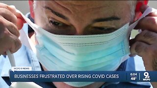 Businesses frustrated over rising COVID-19 cases