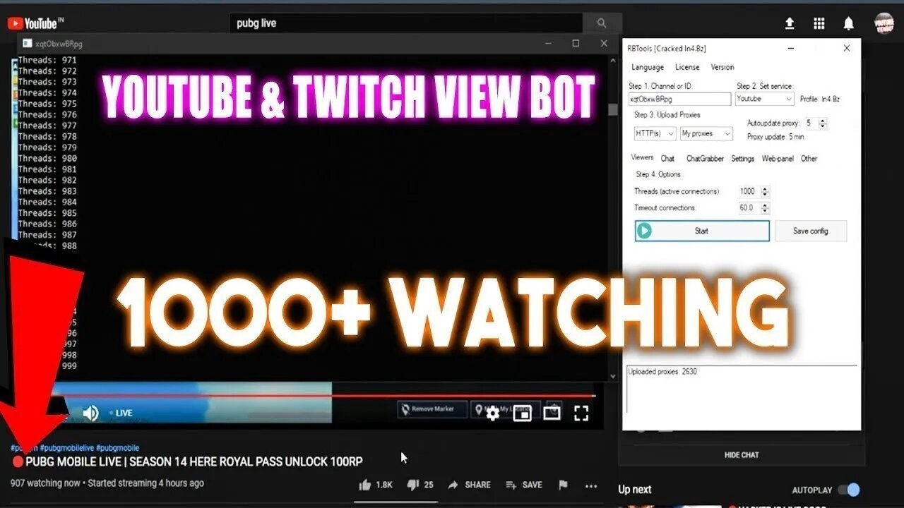 youtube live stream view bot free