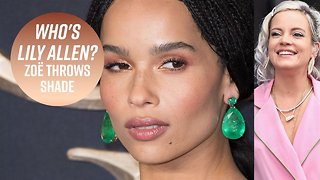 Zoë Kravitz says Lily Allen attacked her with a kiss
