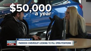 Hiring 716: Paddock Chevrolet looking to fill open positions