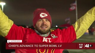 Chiefs fan reacts to AFC win, 2nd Super Bowl in a row