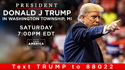 LIVE: President Donald J. Trump in Washington Township, MI