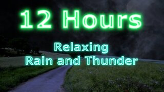 12 Hours - Dark Thunderstorm with Rain - Best Relaxing sounds for sleep