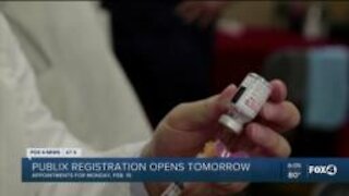 Publix vaccine registration opens tomorrow