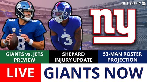 Giants LIVE: Sterling Shepard, Toney + Collin Johnson Injury News, Jets Preview, Roster Projection
