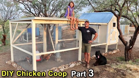 Building DIY Chicken Coop Build - Part 3 (Coop Run)